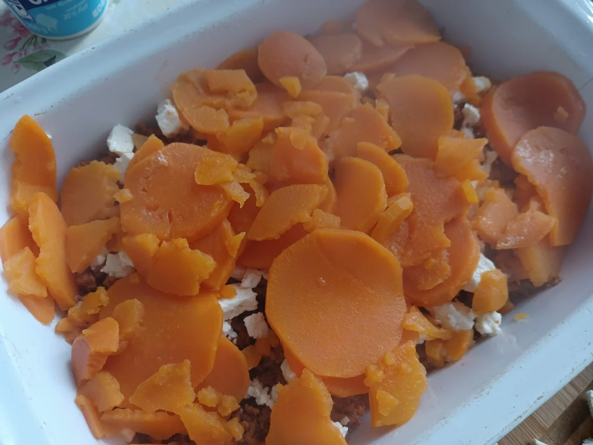 Rezept: Süßkartoffel - Hackfleisch - Auflauf Bild Nr. 16569 Süßkartoffel - Hackfleisch - Auflauf - Rezept - Bild Nr. 16569