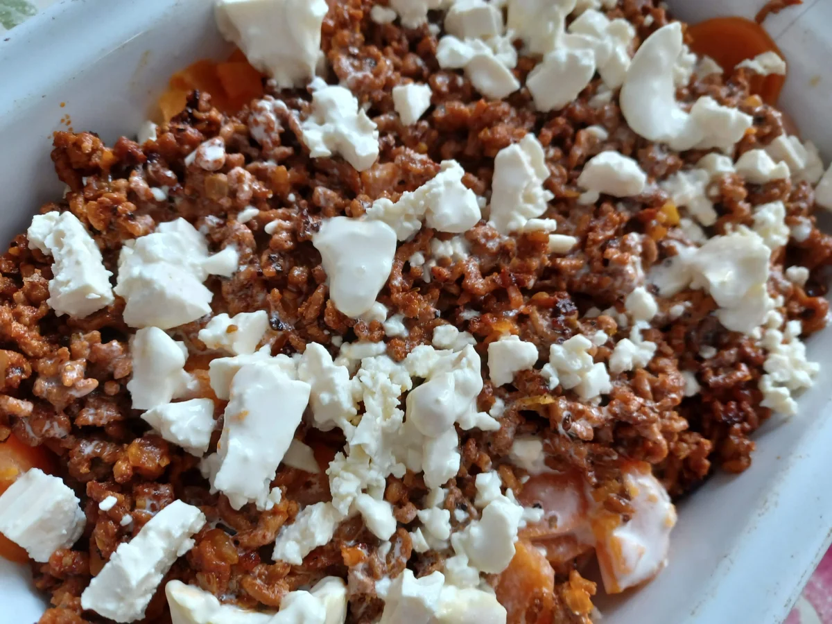 Rezept: Süßkartoffel - Hackfleisch - Auflauf Bild Nr. 16571 Süßkartoffel - Hackfleisch - Auflauf - Rezept - Bild Nr. 16571