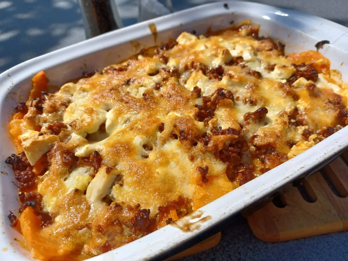 Rezept: Süßkartoffel - Hackfleisch - Auflauf Bild Nr. 16573 Süßkartoffel - Hackfleisch - Auflauf - Rezept - Bild Nr. 16573