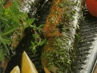 Kräutermakrelen mit Apfelsauce - Rezept