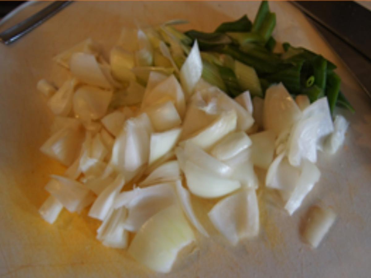 Doppelt gebratene Mettbällchen mit Wok-Gemüse und Basmatireis - Rezept - Bild Nr. 18