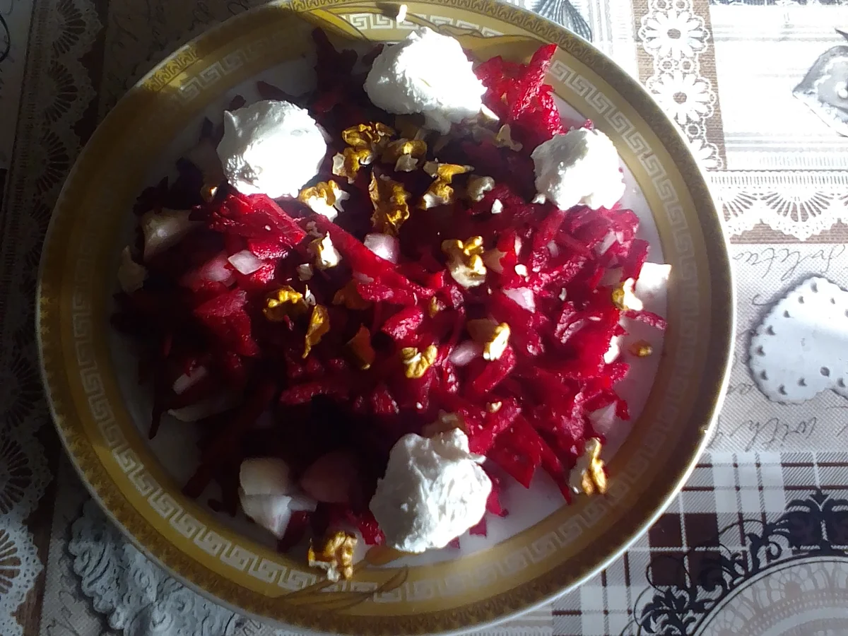 Rübensalat mit Käse. - Rezept - Bild Nr. 16575