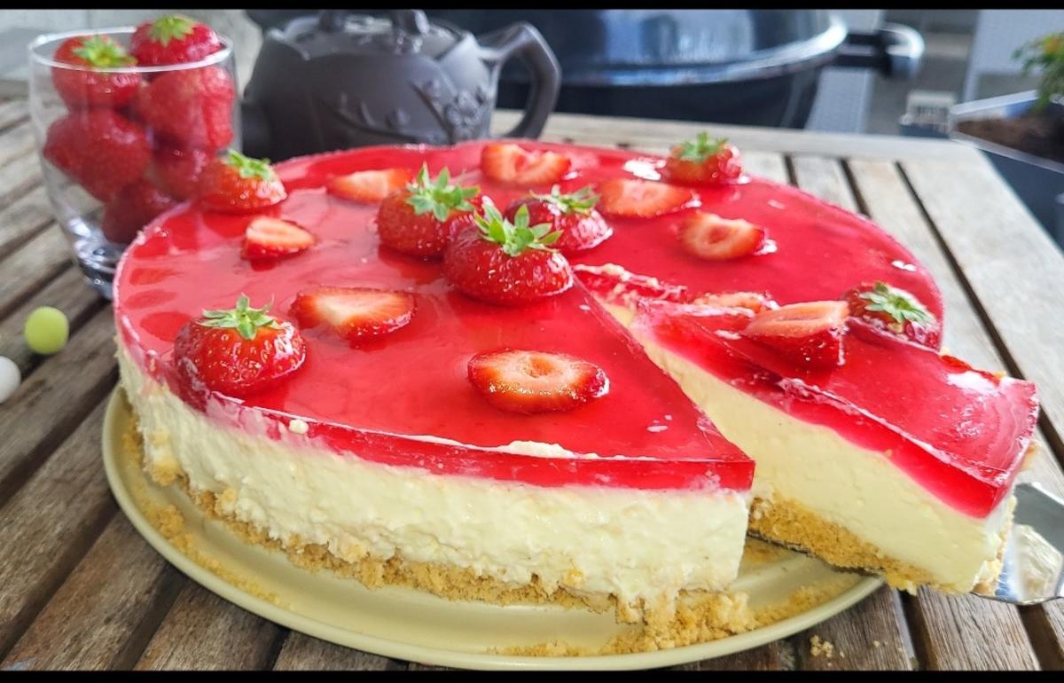 BiNe` S ERDBEER KÄSEKUCHEN - Rezept mit Bild - kochbar.de