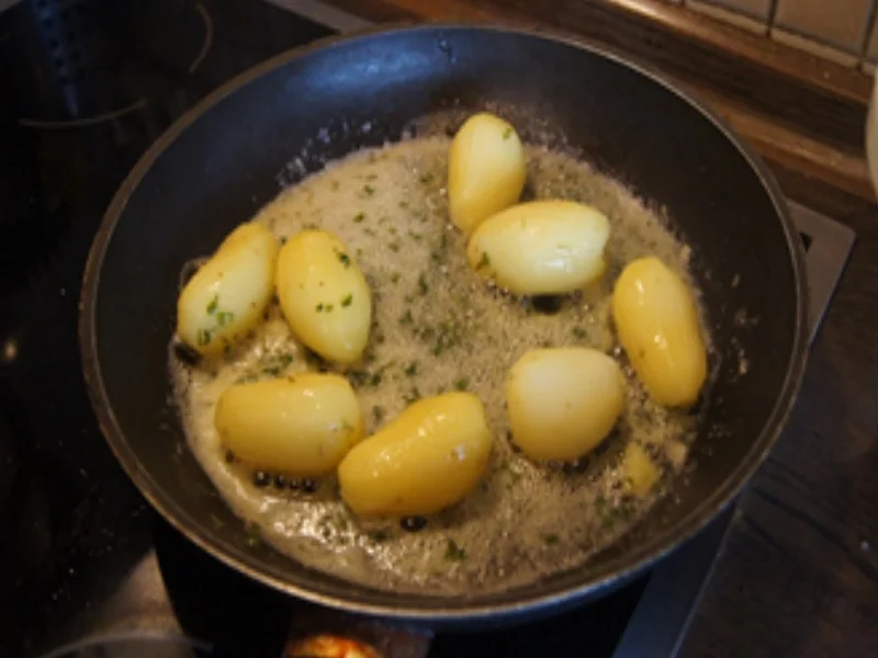 Schollenfilet mit Brokkoli und Brat-Drillingen - Rezept - Bild Nr. 9