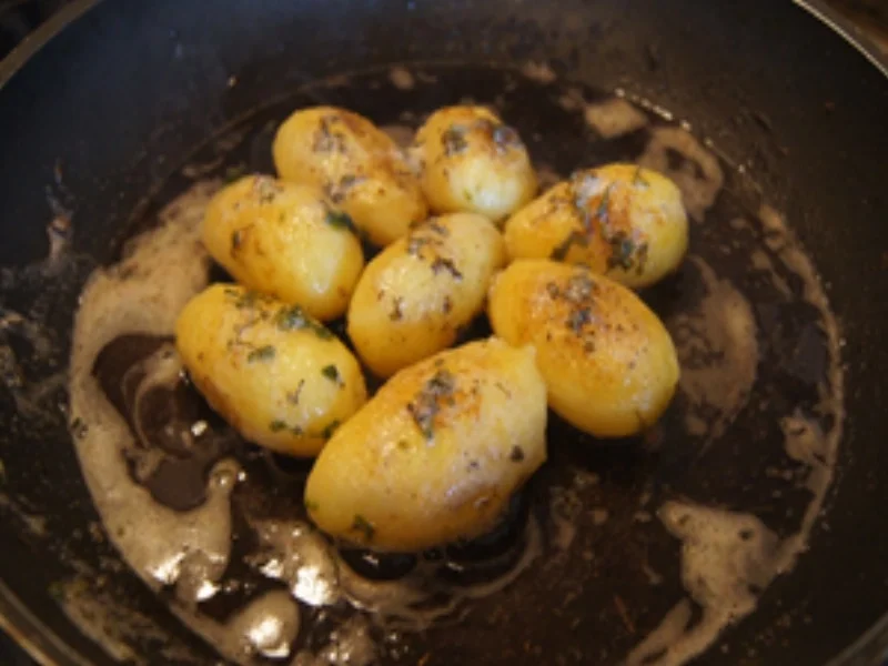 Schollenfilet mit Brokkoli und Brat-Drillingen - Rezept - Bild Nr. 10