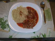 Spagetti mit Broiler und Gemüse - Rezept - Bild Nr. 16576