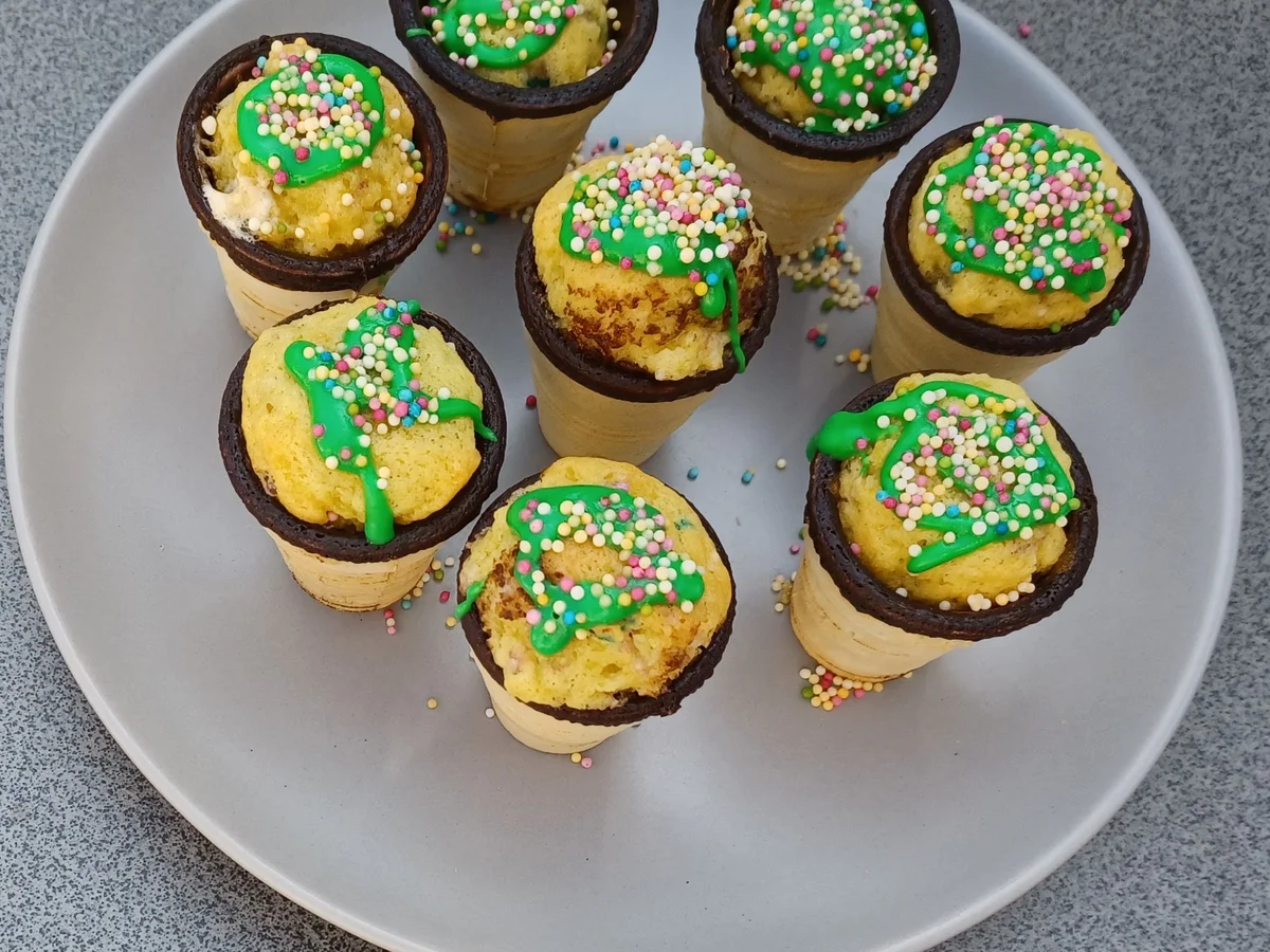 Kleine Kuchen in der Waffel - Rezept - Bild Nr. 2