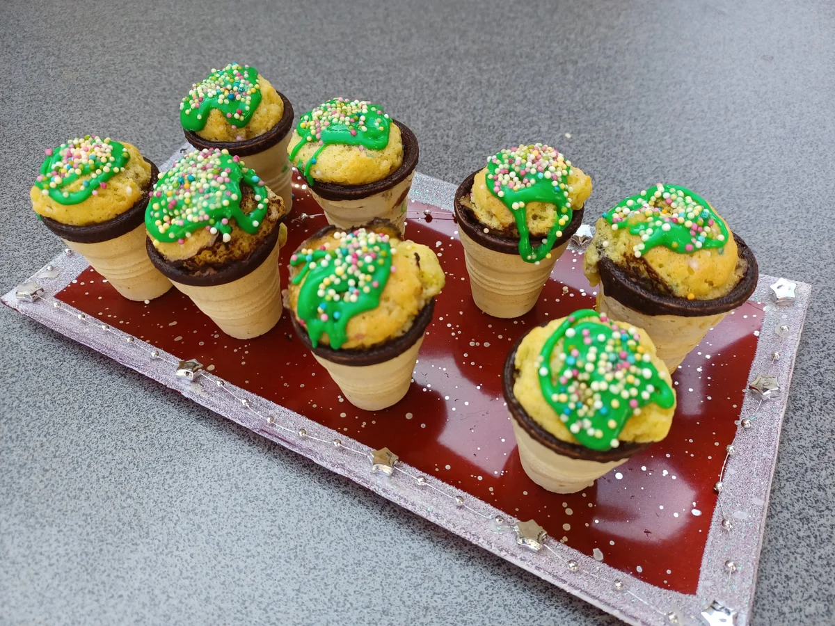 Kleine Kuchen in der Waffel - Rezept - Bild Nr. 3