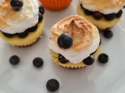 Mini-Cheescakes mit Blaubeeren und Baiserhaube - Rezept - Bild Nr. 16586