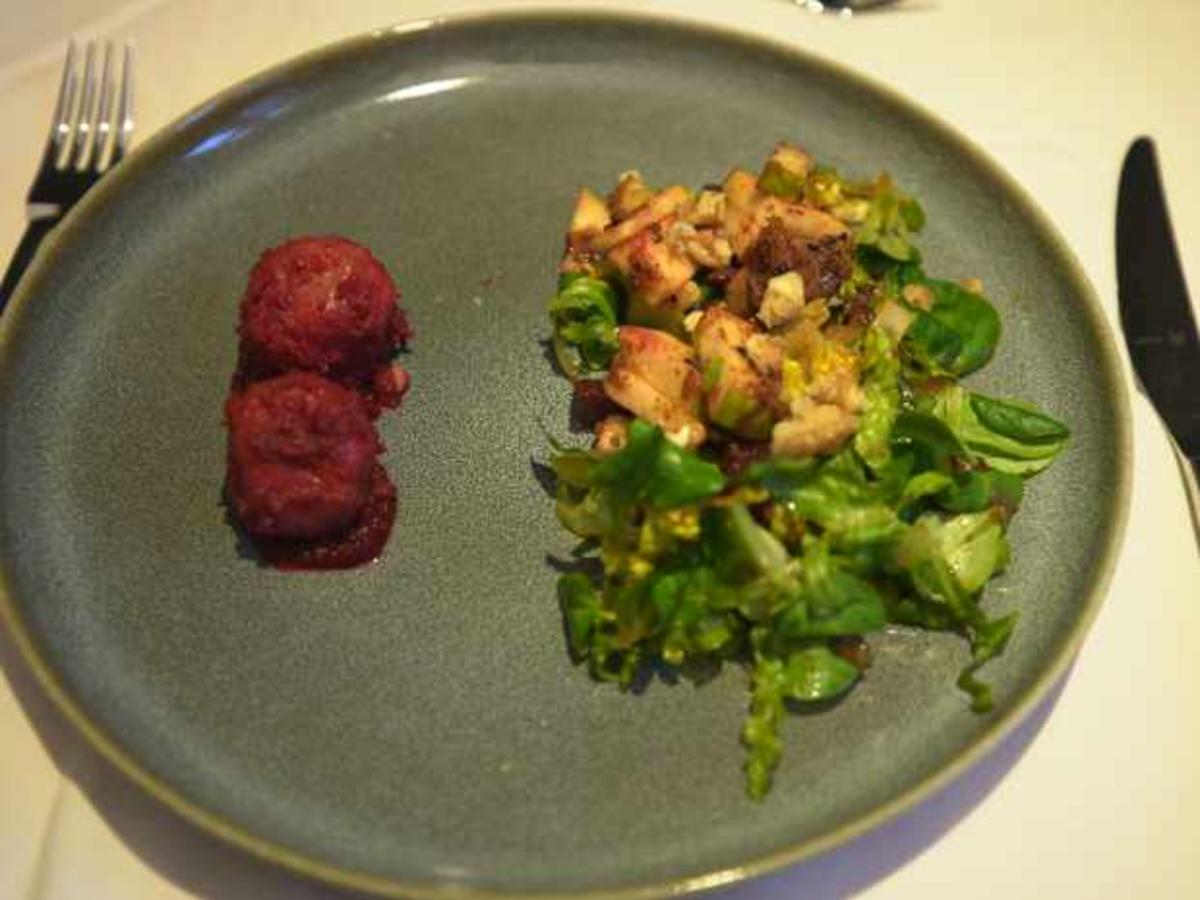 Salat mit Rote Bete Dumplings - Rezept - Bild Nr. 2