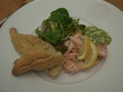 Lachsforelle mit Sauerteigbaguette und Sauce Gribiche - Rezept - Bild Nr. 16596