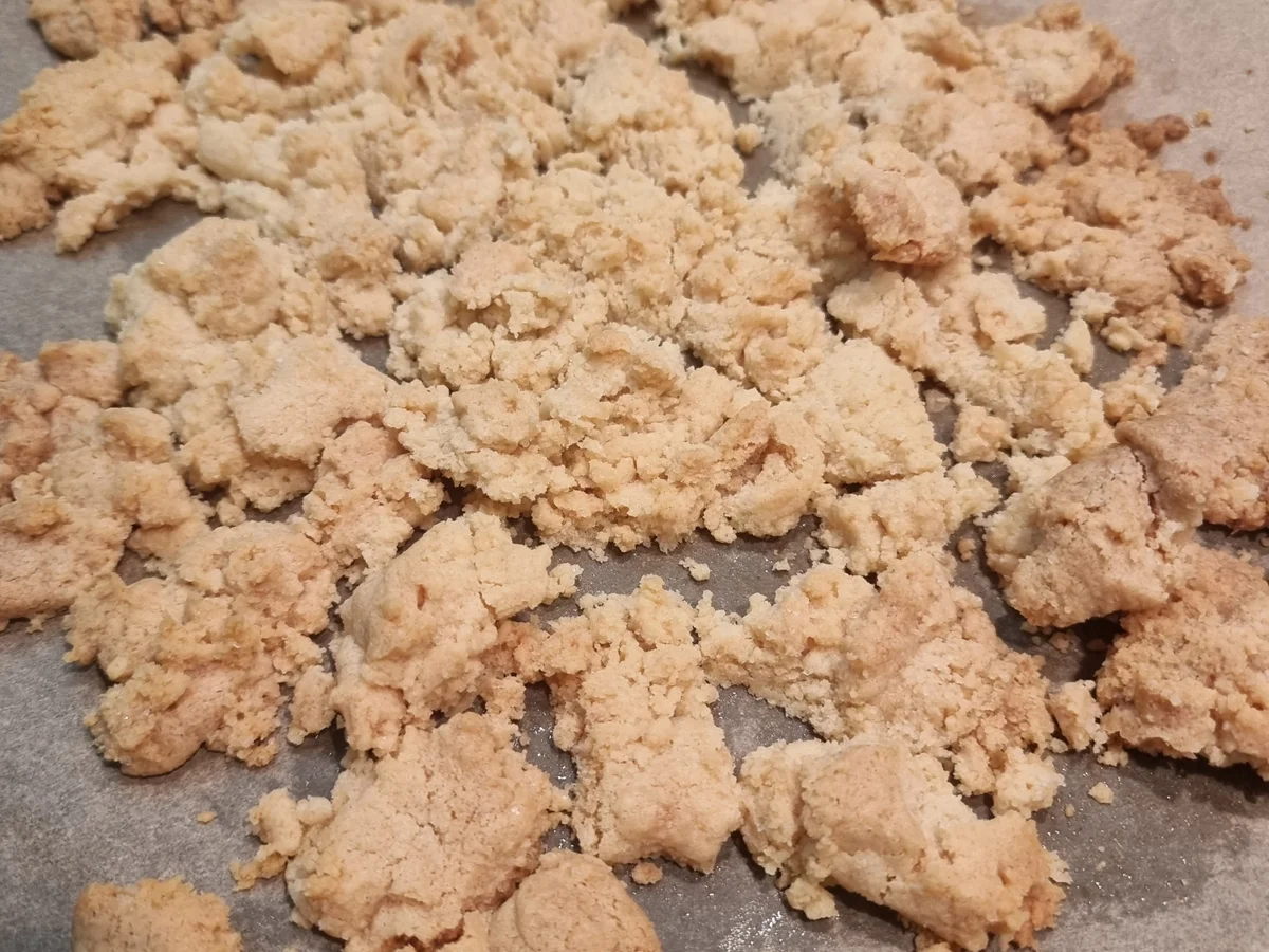 Rezept: Cheescake-Creme mit Himbeeren und Streuseln Bild Nr. 16600 Cheescake-Creme mit Himbeeren und Streuseln - Rezept - Bild Nr. 16600