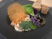 Ceviche mit Dillöl, Sauerteigbaguette und Wildkräutersalat - Rezept - Bild Nr. 2