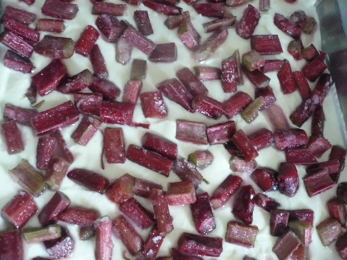Rhabarberkuchen mit Quark und Streusel - Rezept - Bild Nr. 9