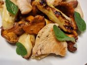 Hähnchenpfanne mit Spargel und Pfifferlingen - Rezept - Bild Nr. 16596