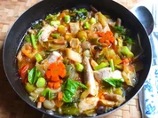 Hühnerfleisch mit Kailan und Pilzen alla Garden House - Rezept - Bild Nr. 16596