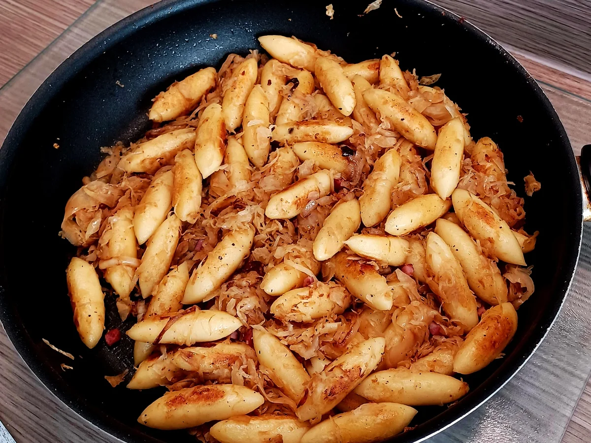 schupfnudel mit speck und sauerkraut
