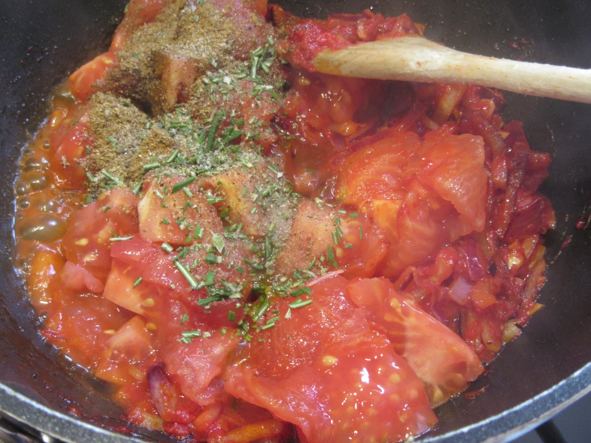 Rezept: Fisch: Garnelen auf Tomatengemüse Bild Nr. 16600 Fisch: Garnelen auf Tomatengemüse - Rezept - Bild Nr. 16600