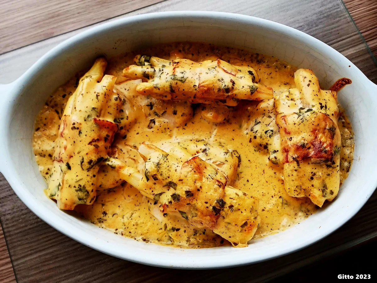 Gratiniertes Schweinefilet mit Spargelpäckchen - Rezept - Bild Nr. 16603