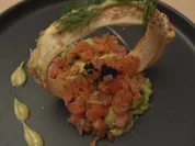 Lachstatar und Blätterteigringe - Rezept - Bild Nr. 2