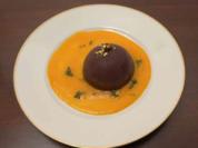 Rezept: Schoko-Matcha-Halbkugeln mit Mango-Püree Bild Nr. 16619 Schoko-Matcha-Halbkugeln mit Mango-Püree - Rezept - Bild Nr. 16619