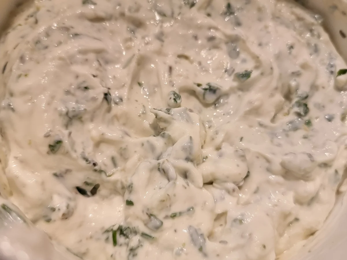 Rezept: Backkartoffeln mit Knoblauch-Kräuterquark und Leinöl mit Salat Bild Nr. 16627 Backkartoffeln mit Knoblauch-Kräuterquark und Leinöl mit Salat - Rezept - Bild Nr. 16627