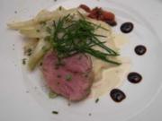 Kalbsfilet im Kräutermantel mit Beilagen - Rezept - Bild Nr. 2