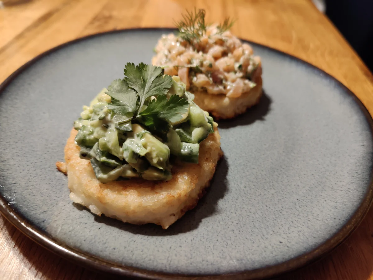 Reis-"Bruschetta" mit zweierlei Tartar - Rezept - Bild Nr. 2
