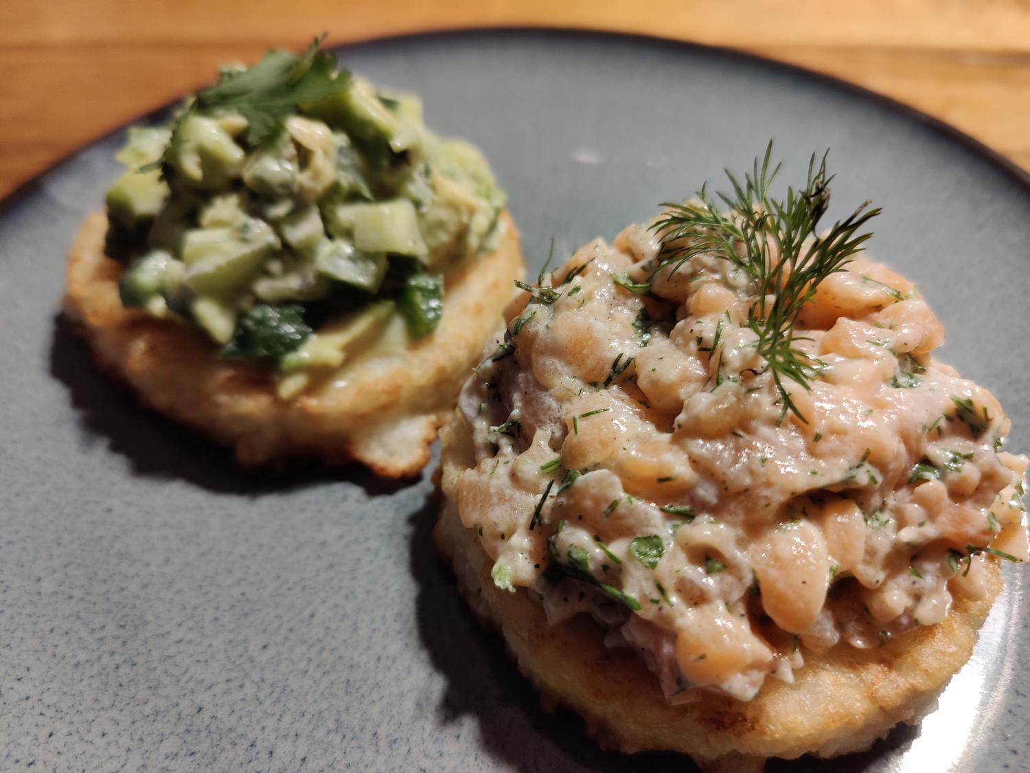 Reis-&amp;quot;Bruschetta&amp;quot; mit zweierlei Tartar - Rezept - kochbar.de