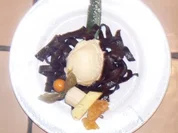 Schokoladennudeln mit exotischem Früchtespieß - Rezept