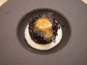 Riso Nero mit schwarzem Périgord Trüffel und konfiertes Eigelb - Rezept - Bild Nr. 16633