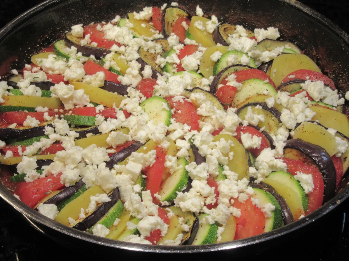 Gemüse: Ratatouille-Pfanne mit Schafskäse - Rezept - Bild Nr. 16642