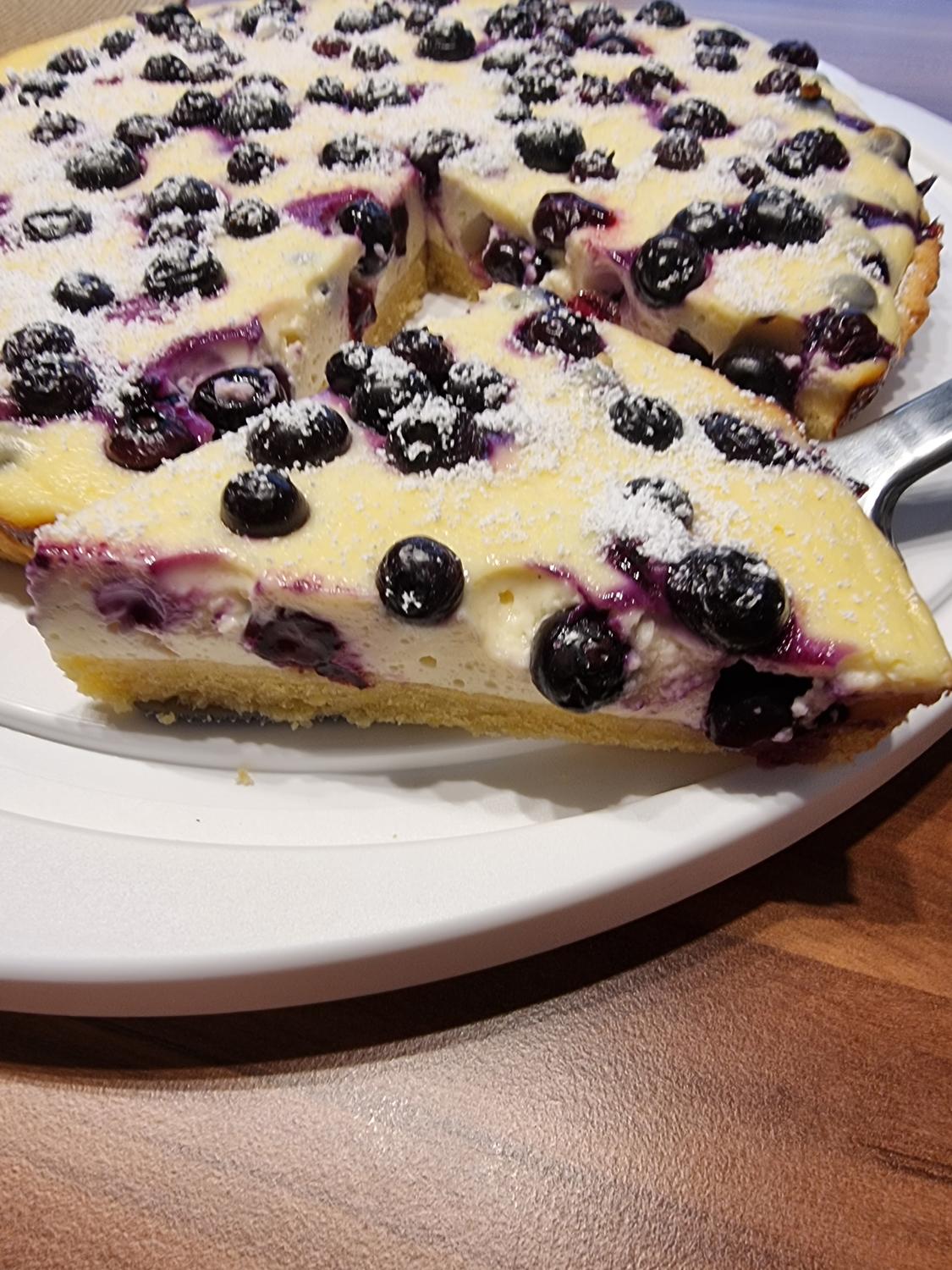 Quark-Heidelbeer-Tarte - Rezept mit Bild - kochbar.de