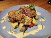Rinderfilet mit Dijonsenfkruste, Ofengemüse an Sauce Béarnaise - Rezept - Bild Nr. 16633