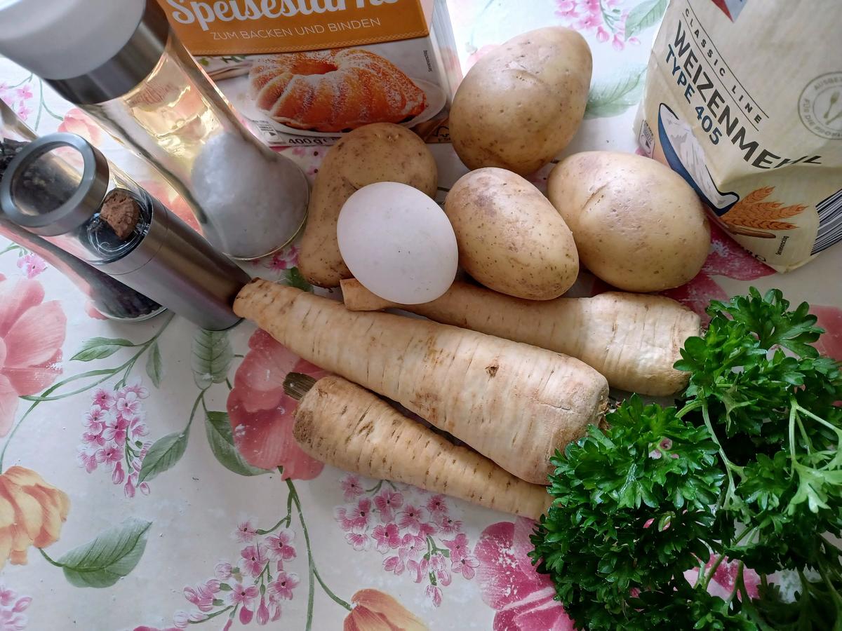 Kartoffel-Küchlein mit Petersilienwurzel - Rezept - Bild Nr. 16636