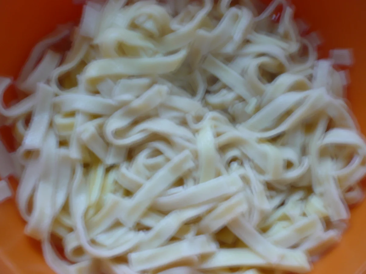 Nudeln mit Champignon - Spinat-Sauce - Rezept - Bild Nr. 8