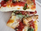 Rezept: Scharfe Pizza mit Pilzen und Schinken Bild Nr. 16645 Scharfe Pizza mit Pilzen und Schinken - Rezept - Bild Nr. 16645
