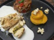 Gefülltes Maishähnchen mit Pistazien an Ratatouille - Rezept - Bild Nr. 16653