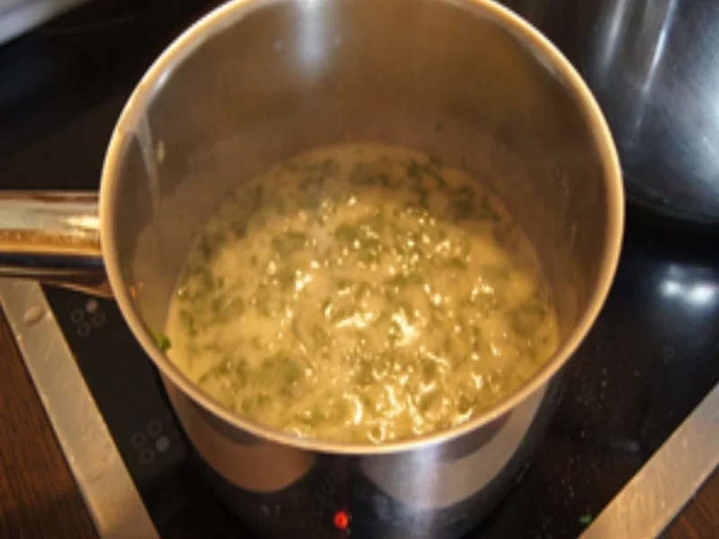 Spargel mit Kräutersauce, Krustenbraten, Kochschinken und Kartoffelpilzen - Rezept - Bild Nr. 10