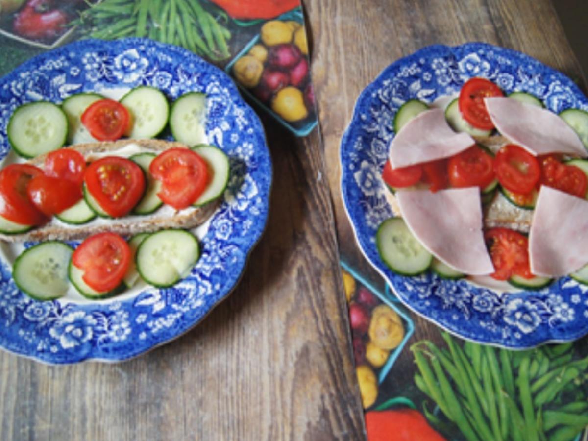 Strammer Max mit Gurke und Tomate - schnell &amp; einfach - von MausVoh