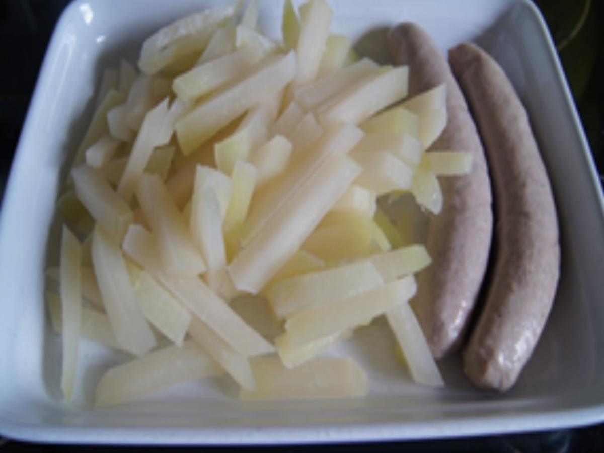 Bratwurst mit Kohlrabi-Gemüse - Rezept - Bild Nr. 3