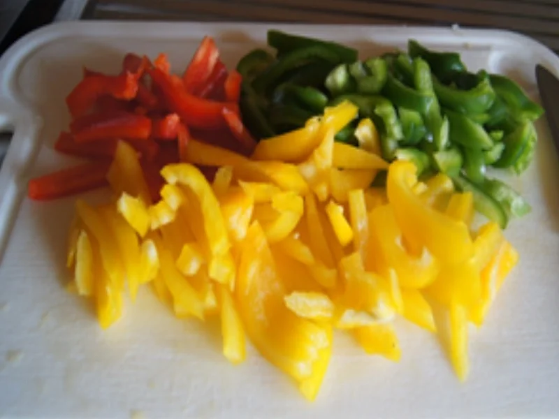 Schweinefiletstreifen mit Paprika-Zwiebel-Streifen im Wok mit gelben Basmatireis - Rezept - Bild Nr. 9