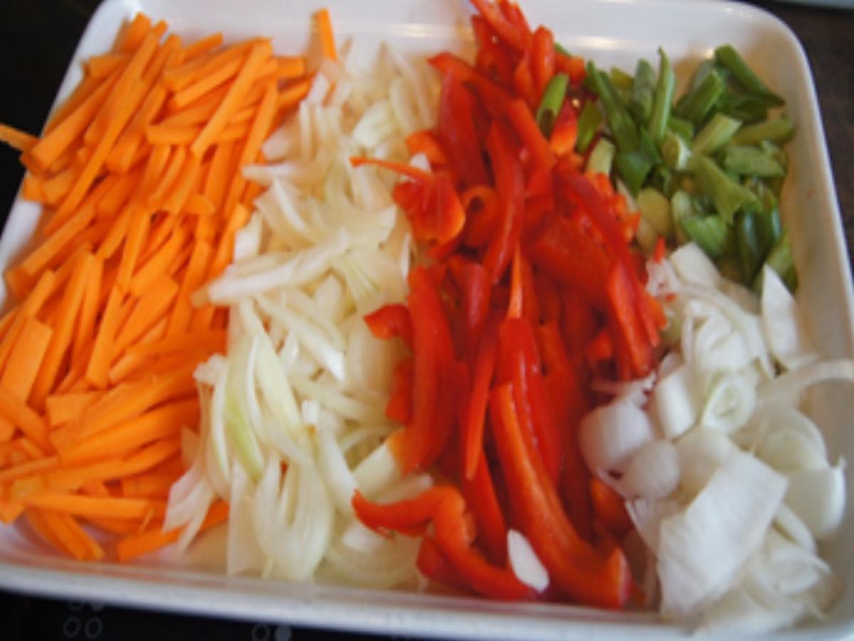 Mie Nudeln mit Hackfleisch und buntem Gemüse - einfach - von MausVoh