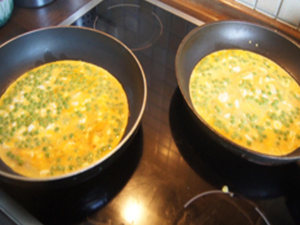 Omelett mit Feta und gekochten Schinken - Rezept - Bild Nr. 6