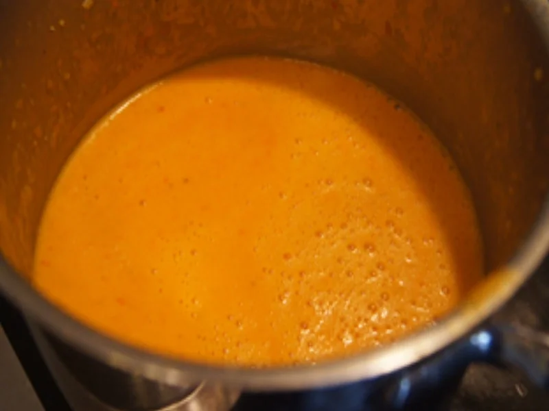 Hähnchenkeulen mit Paprikasauce und Hörnchen Nudeln - Rezept - Bild Nr. 10