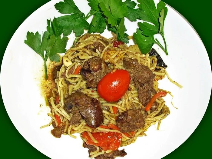 Hähnchenleber aus der Wok-Pfanne - Rezept - Bild Nr. 2