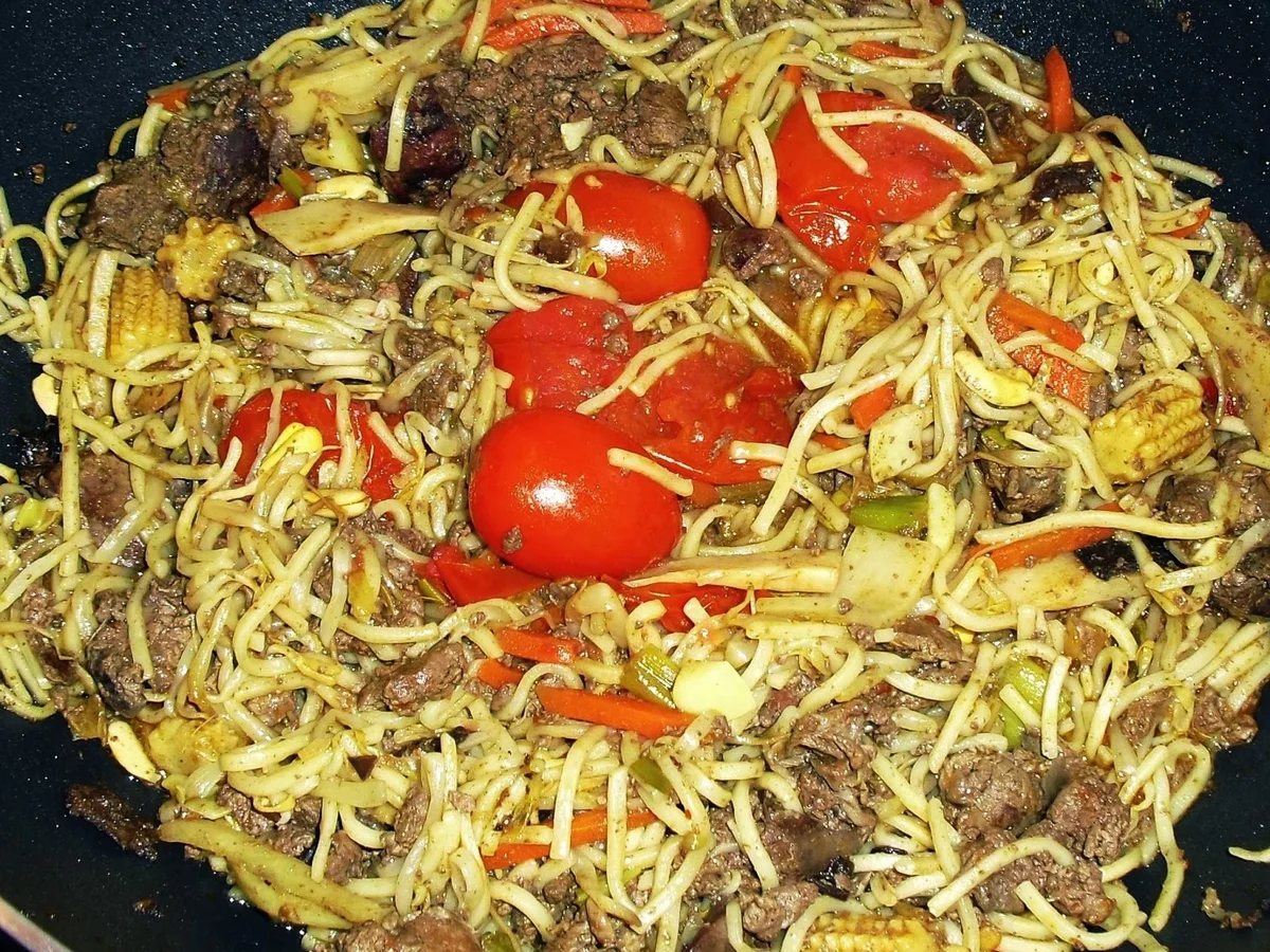 Hähnchenleber aus der Wok-Pfanne - Rezept - Bild Nr. 3