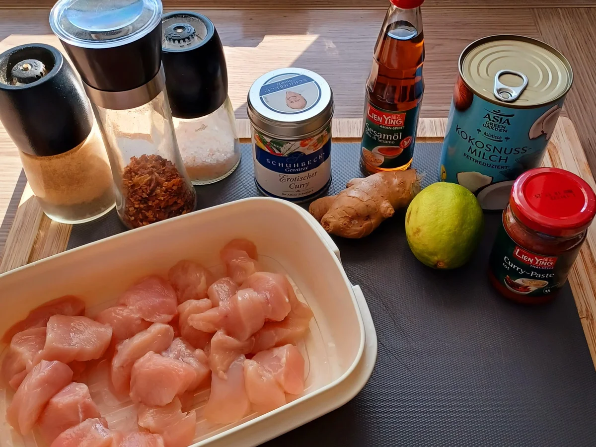 Gemüse-Curry mit Hähnchen - Rezept - Bild Nr. 16703