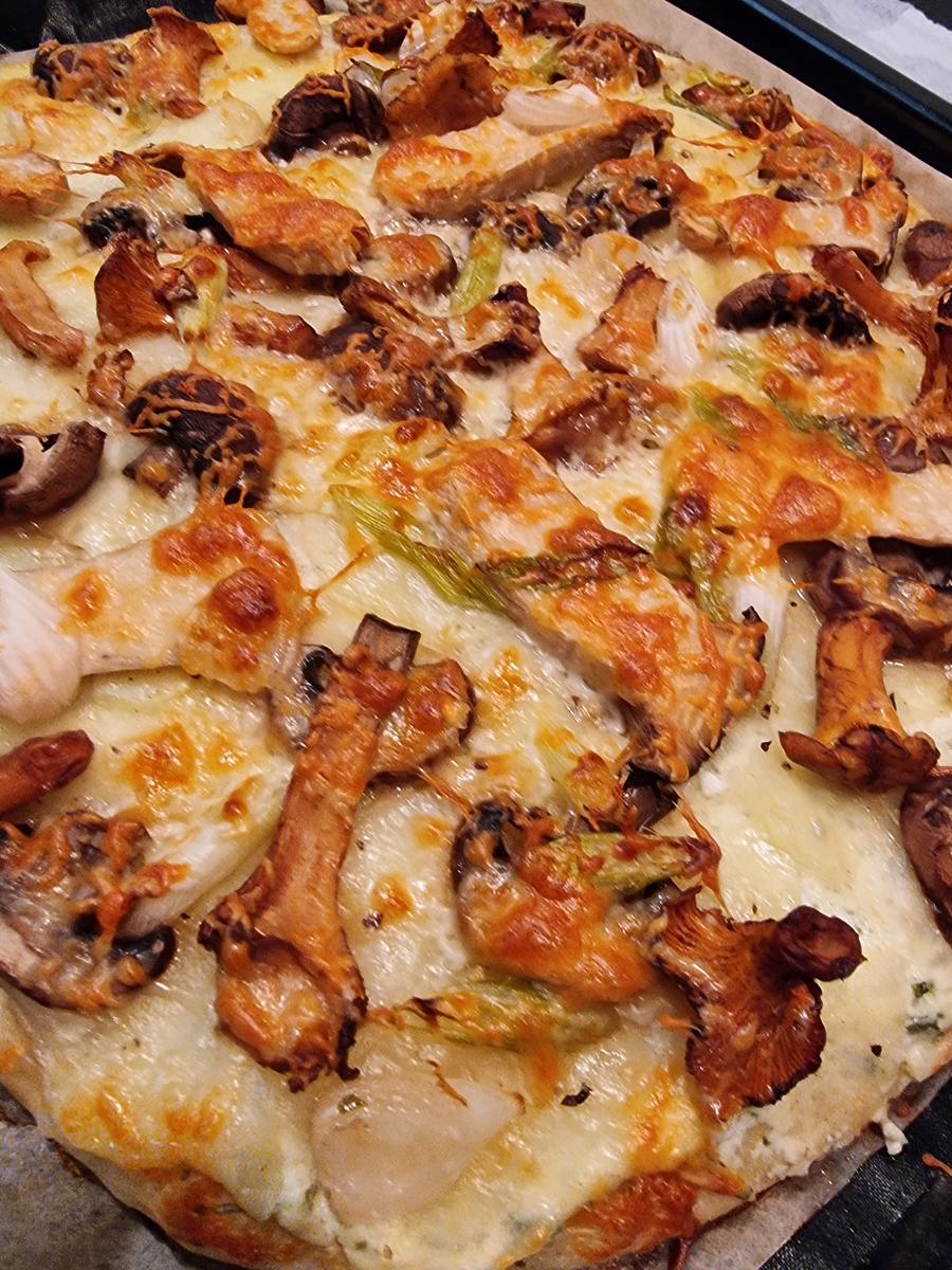 Kartoffel-Pizza mit Pilzen - Rezept - Bild Nr. 16718
