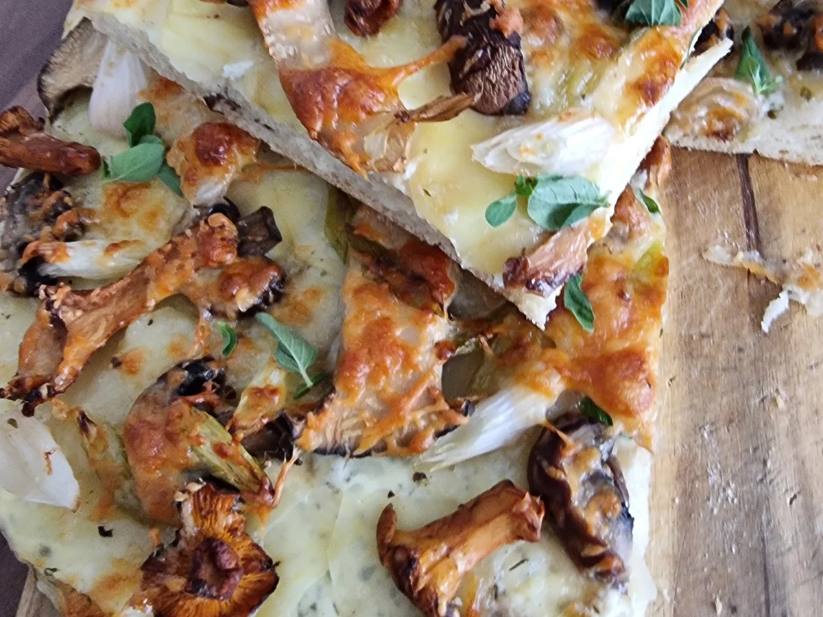 Kartoffel-Pizza mit Pilzen - Rezept - Bild Nr. 16719